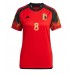 Belgien Youri Tielemans #8 Replika Hemma matchkläder Dam VM 2022 Korta ärmar